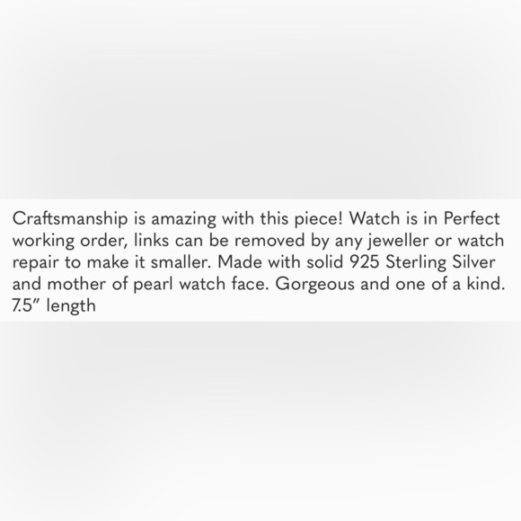 ✨ Shablool 925 Israel Sterling silver and smoky quartz watch/ - Picture 10 of 10